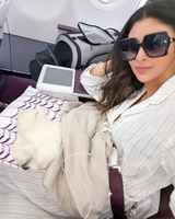 Mouni Roy's Pet Dog Travels With Her In Business Class